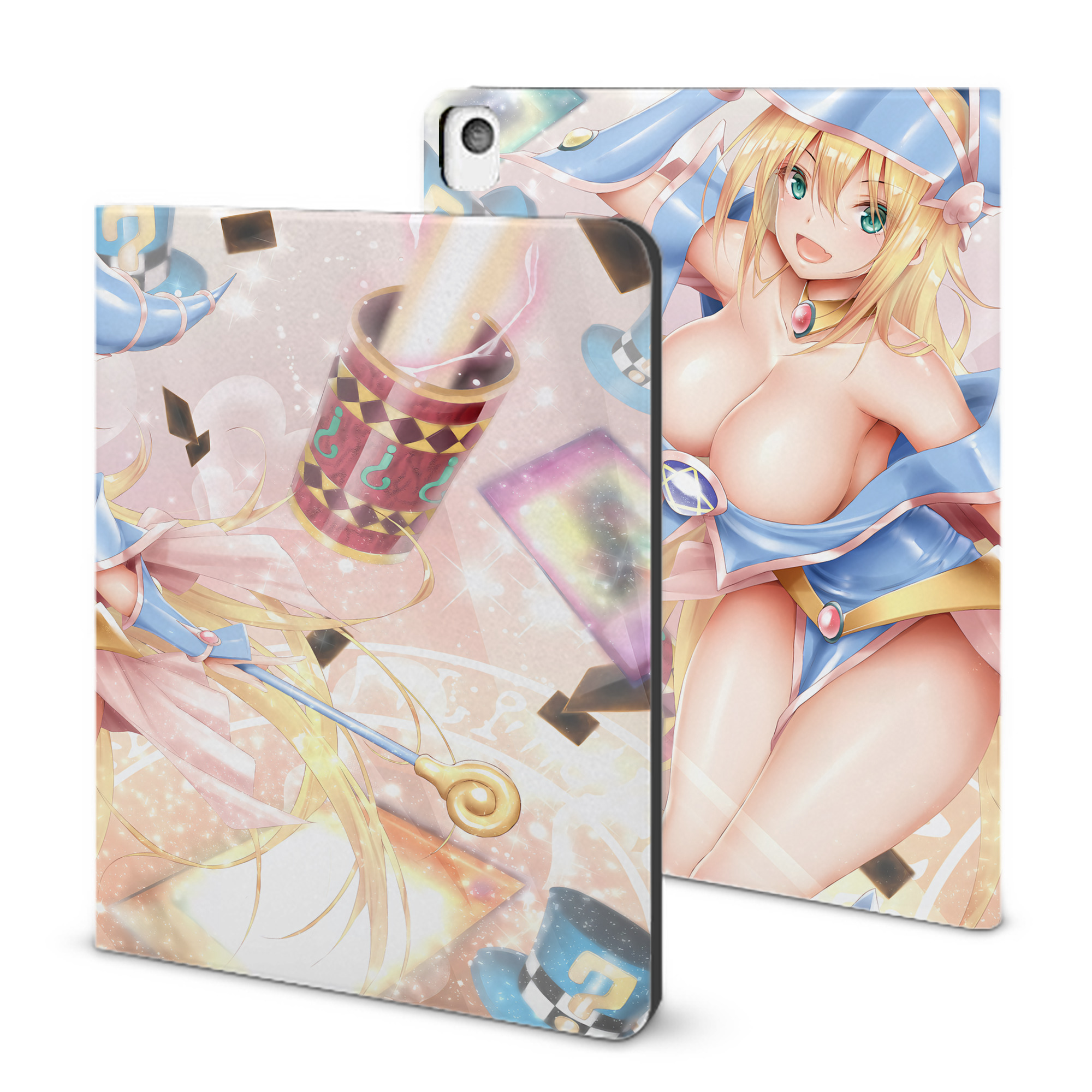 （画像用） 遊☆戯☆王 Yu-Gi-Oh! IPadケース ペンホルダー付き ブックスタイルデザイン